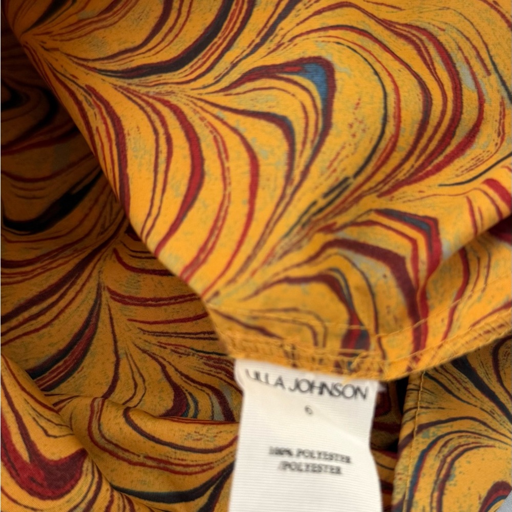 Ulla Johnson Yellow And Red Patterned Blouse - image 4